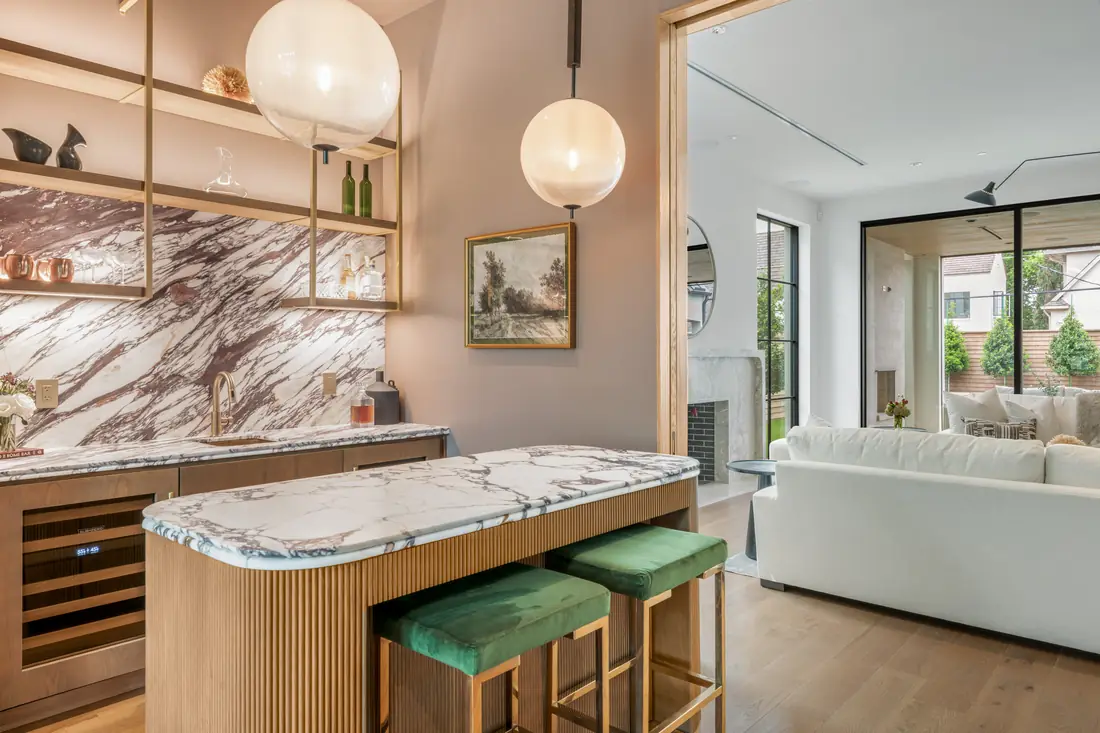 Villanova Drive custom home in Dallas by Shaw Building Group
